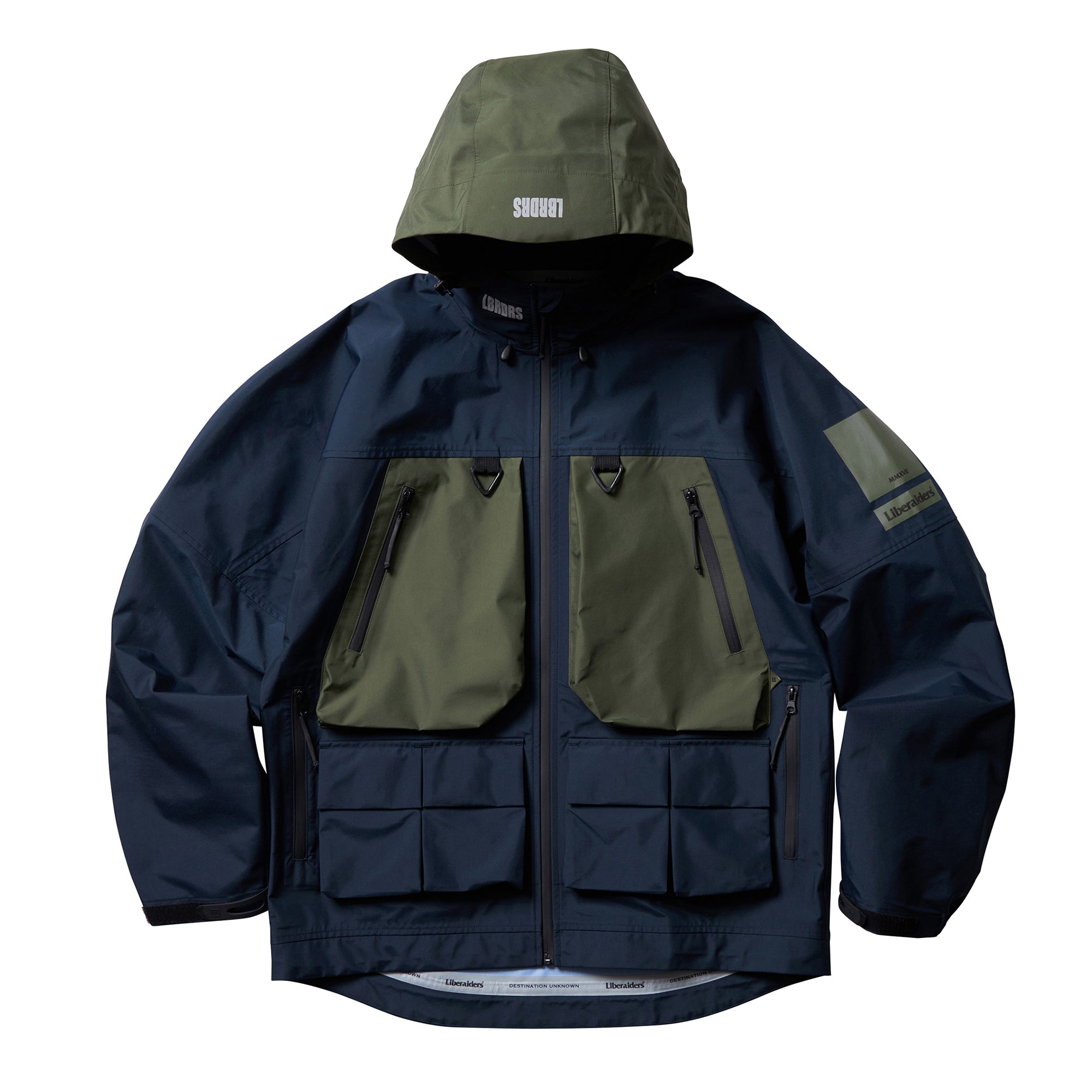 LIBERAIDERS - ALL CONDITIONS 3 LAYER JACKET - NAVY – Augustine Los