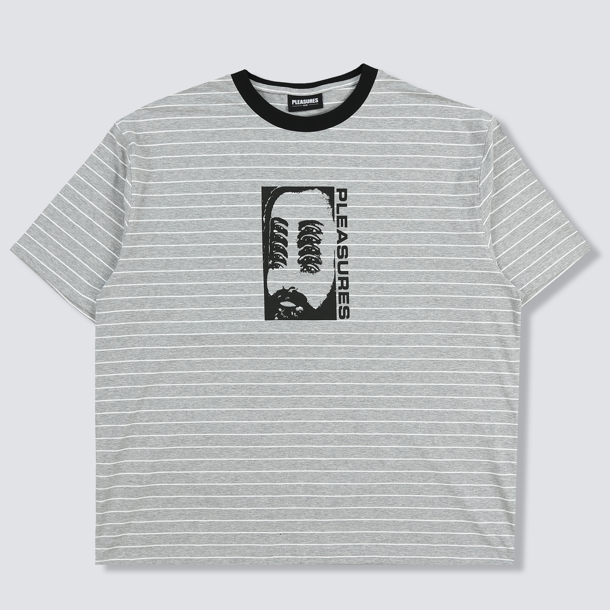 PLEASURES - FORESIGHT STRIPED SHIRT - HEATHER GREY – Augustine Los