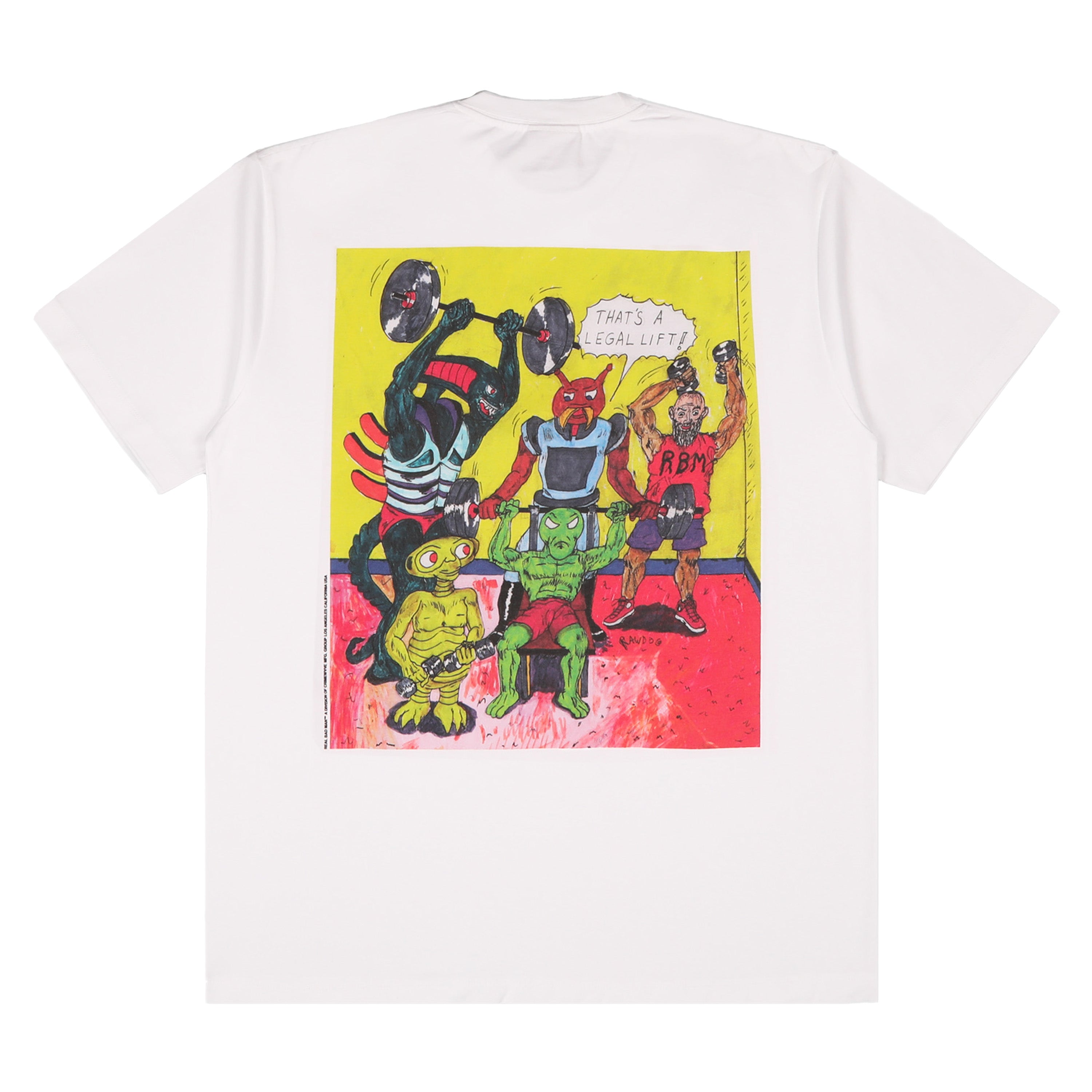 REAL BAD MAN - LEGAL LIFT TEE - WHITE