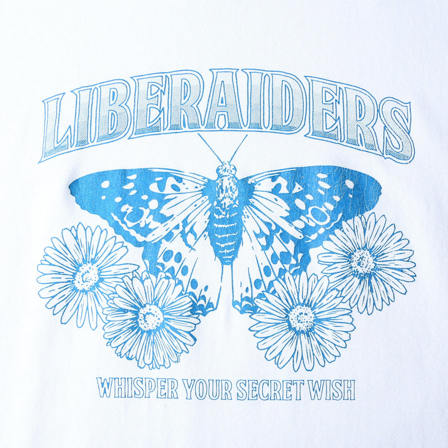 LIBERAIDERS - LR BUTTERFLY TEE - WHITE