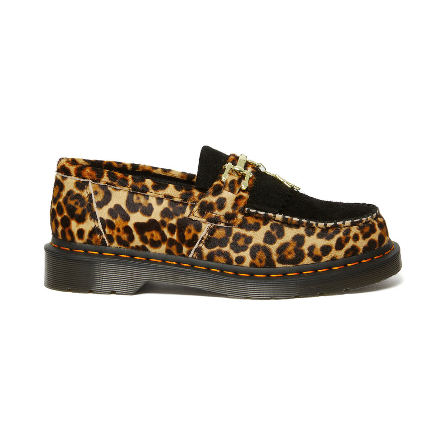 DR. MARTENS - Adrian Bone Snaffle Loafer  - LEOPARD BLACK