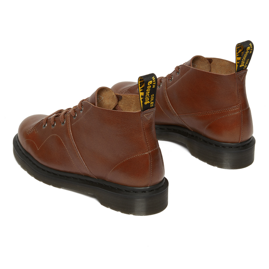DR. MARTENS - CHURCH BUCKINGHAM LEATHER MONKEY BOOTS - BROWN