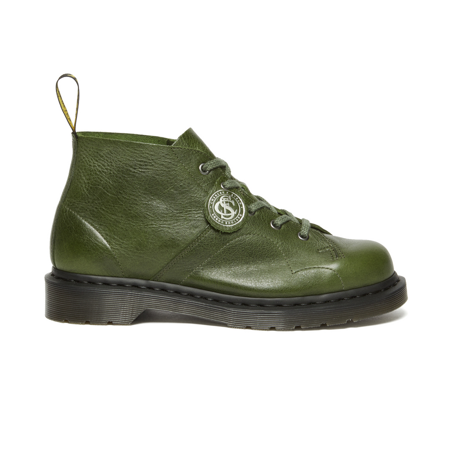 DR. MARTENS - CHURCH BUCKINGHAM LEATHER MONKEY BOOTS - GREEN