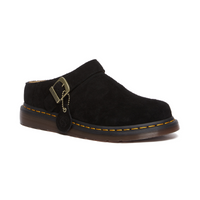 DR. MARTENS - ISHAM SUEDE SLINGBACK MULES - BLACK