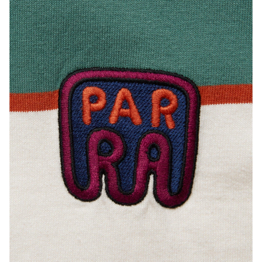 BY PARRA - FAST FOOD LOGO STRIPED TEE - BURNED YELLOW