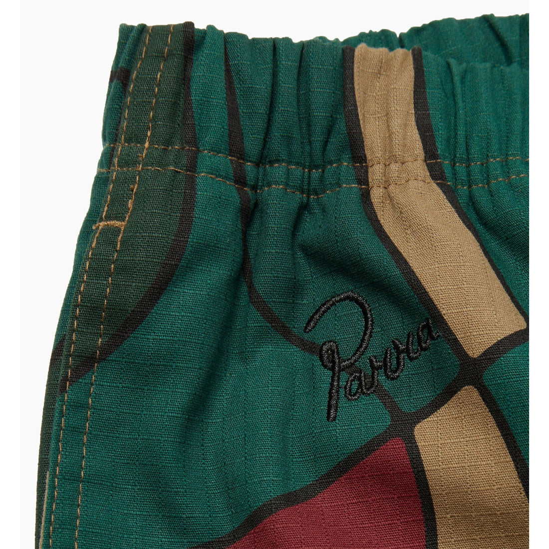 BY PARRA - TREES IN THE WIND RELAXED PANTS - CAMO GREEN