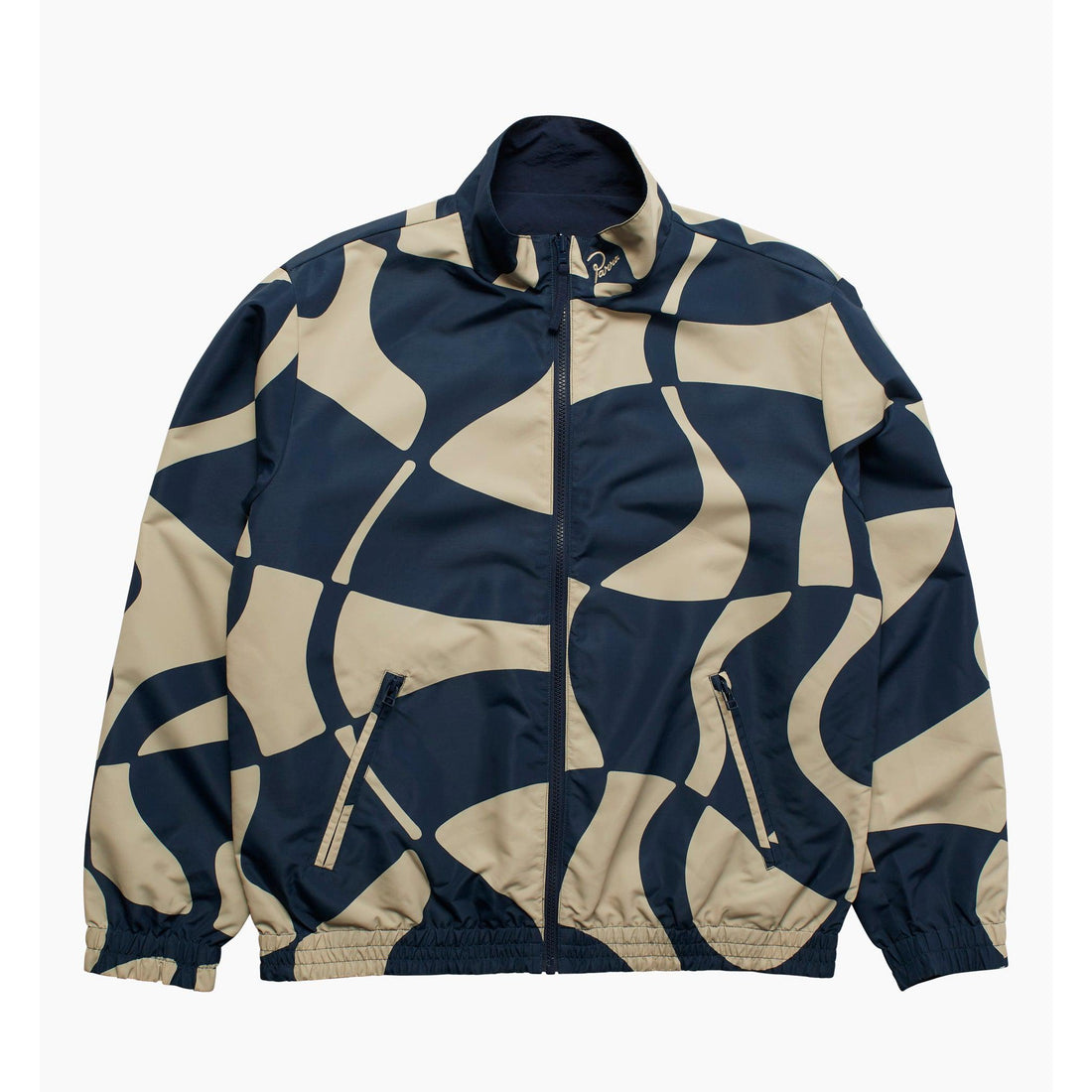 BY PARRA - ZOOM WINDS REVERSIBLE TRACK JACKET - NAVY BLUE
