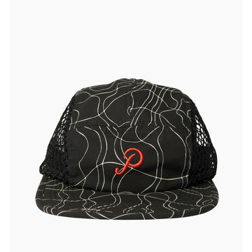 BY PARRA - TREES IN THE WIND MESH VOLLEY HAT - BLACK