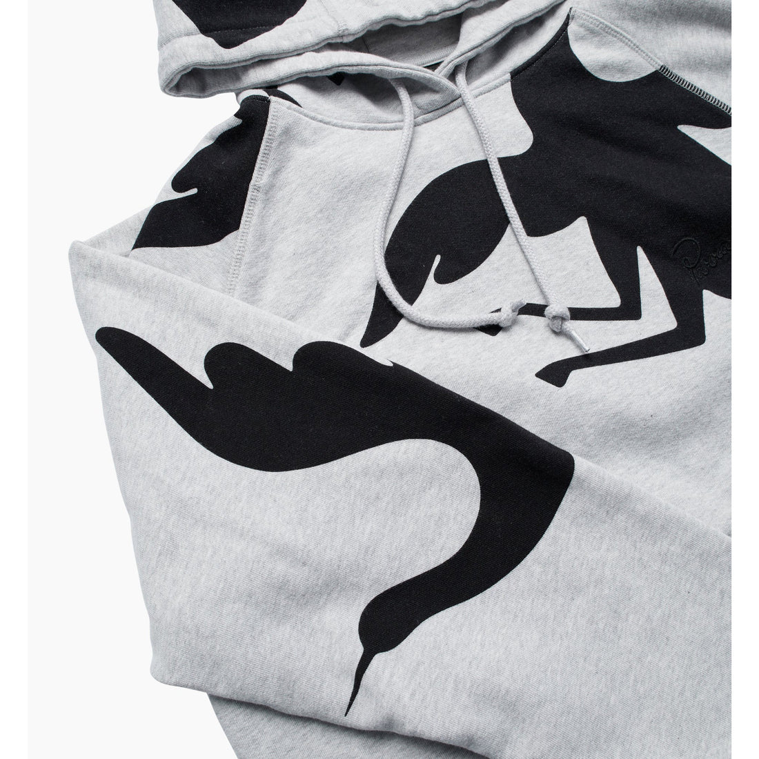 BY PARRA - CLIPPED WINGS HOODIE - HEATHER GREY