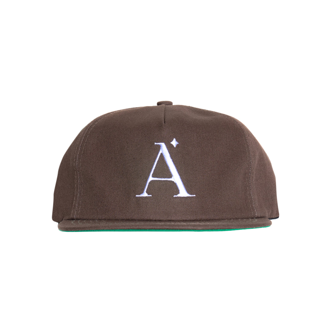 AUGUSTINE LOS ANGELES - EMBROIDERED UNSTRUCTURED 5 PANEL HAT  - CHOCOLATE