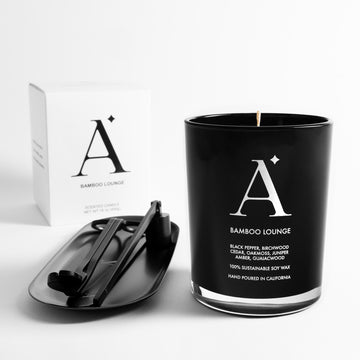 AUGUSTINE LOS ANGELES - SCENTED CANDLE AND CARE KIT - BAMBOO LOUNGE