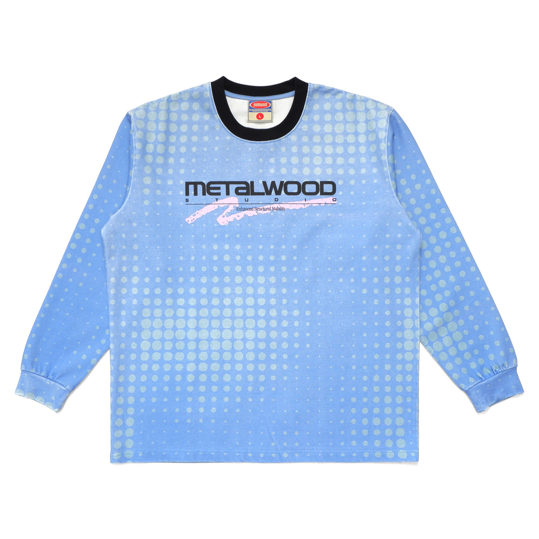 METALWOOD - MOTO LS HEAVYWEIGHT TEE - HYDRANGEA