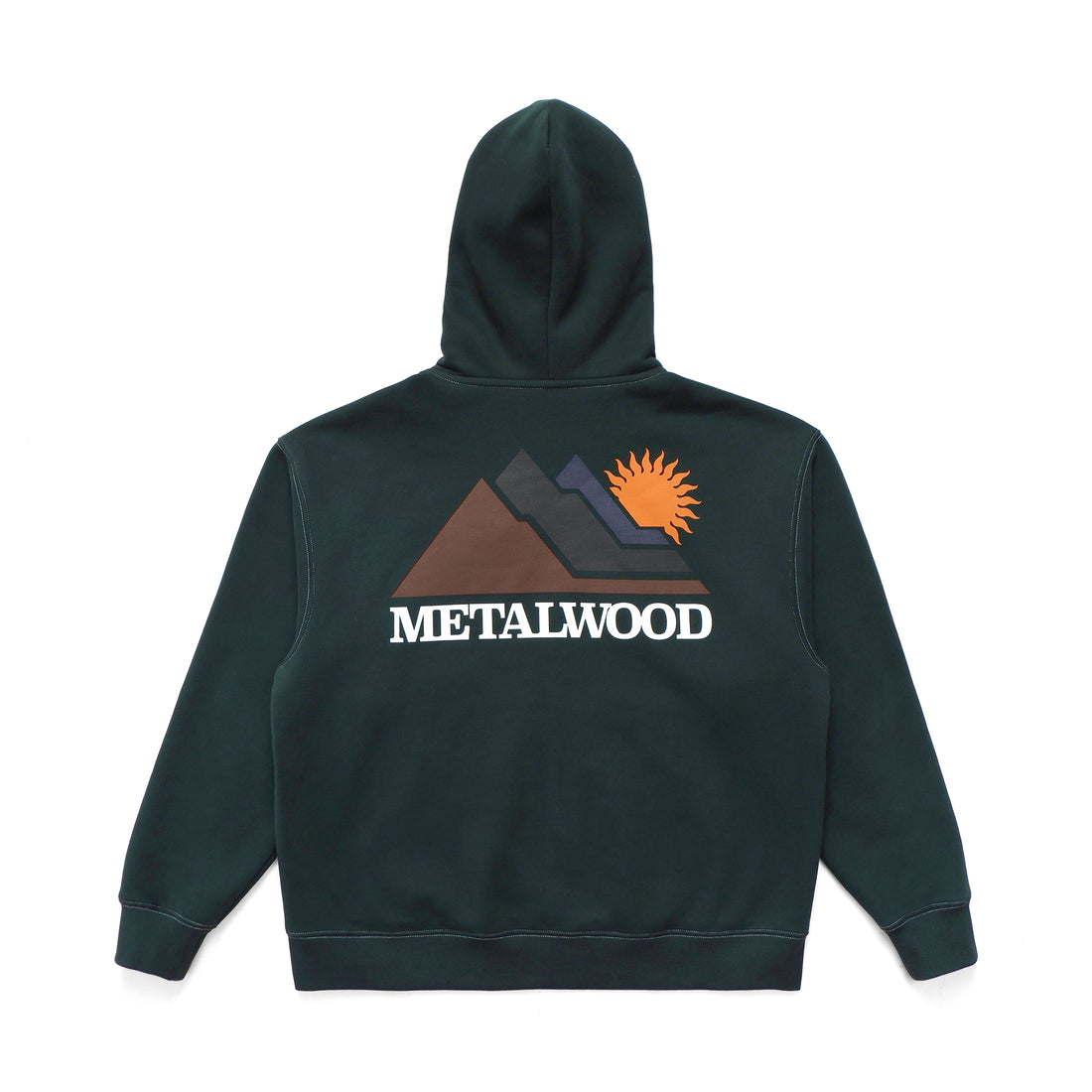 METALWOOD - SUNSHINE ZIP HOODED SWEATSHIRT - SPRUCE