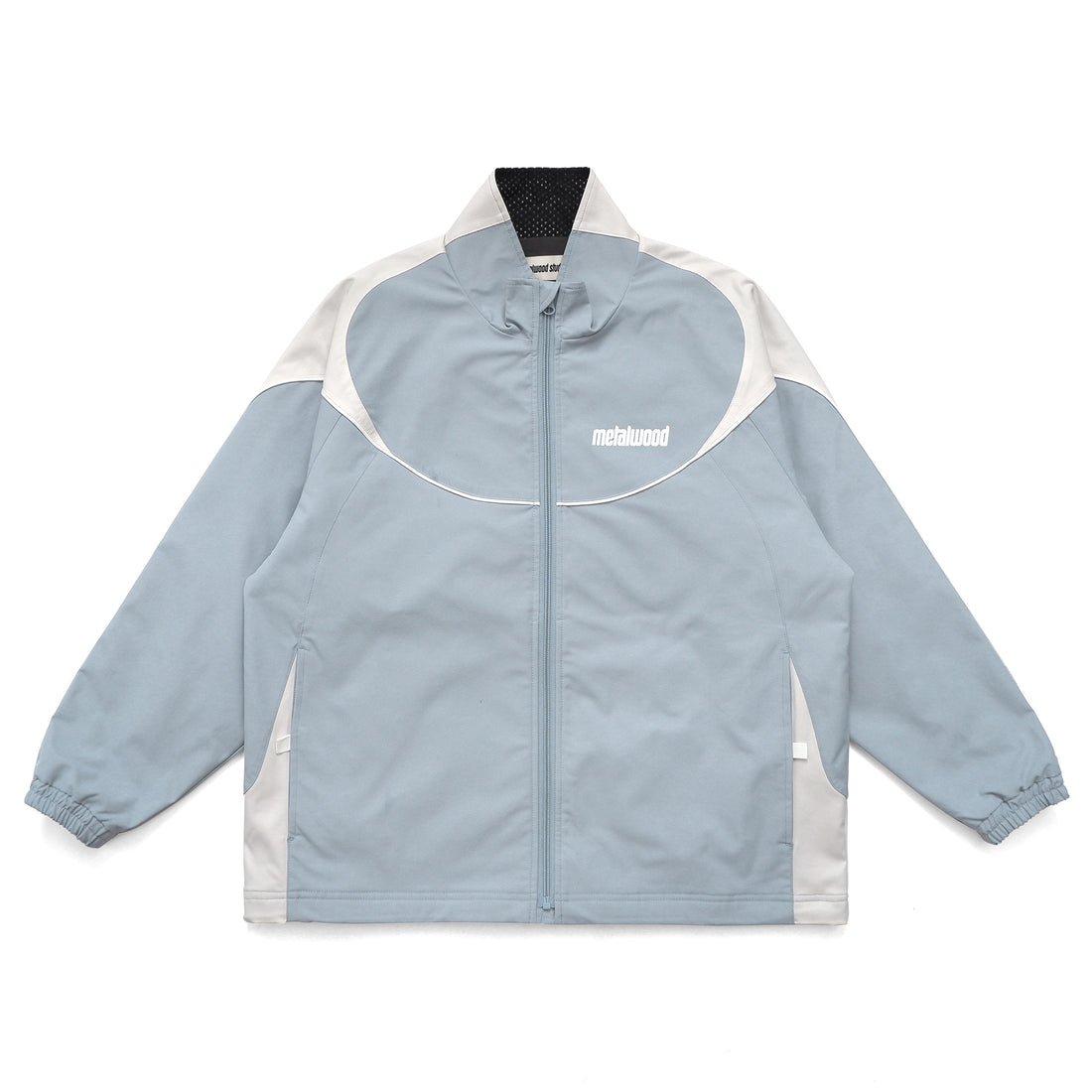 METALWOOD - PANELED TRACK JACKET - POWDER BLUE