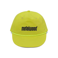 METALWOOD - METAL LOGO 5-PANEL ROPE HAT - HI-VIS