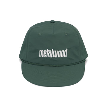 METALWOOD - METAL LOGO 5-PANEL ROPE HAT - MOSS