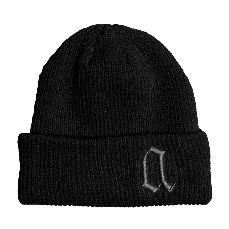 AUGUSTINE LOS ANGELES - LOWERCASE BEANIE  - BLACK