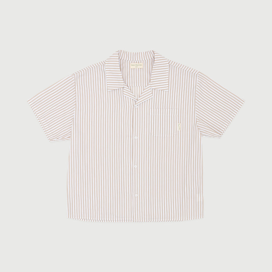 MUSEUM OF PEACE AND QUIET - OX BUTTON UP - SAND