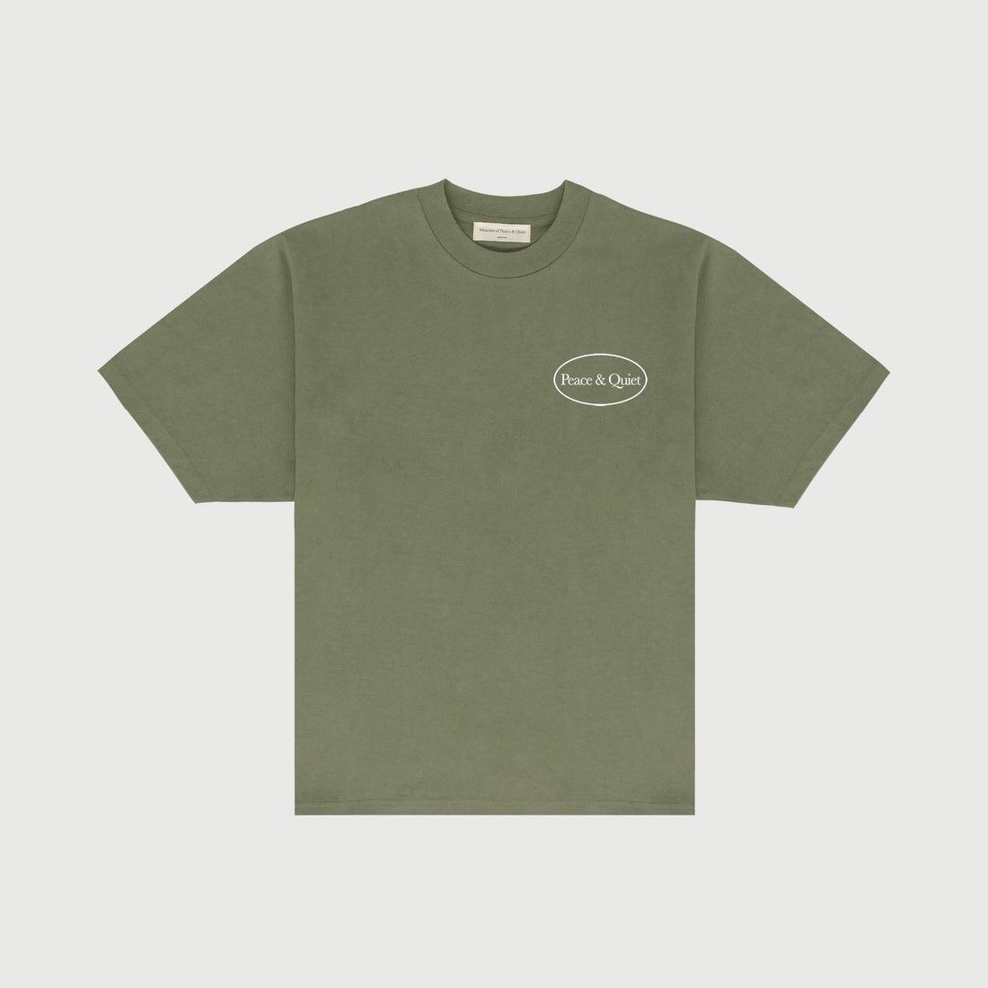 MUSEUM OF PEACE AND QUIET -  MUSEUM HOURS TEE - OLIVE