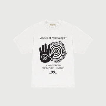 MUSEUM OF PEACE AND QUIET -  MANO CURATIVA TEE - WHITE