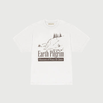 MUSEUM OF PEACE AND QUIET -  EARTH PILGRIM TEE - WHITE