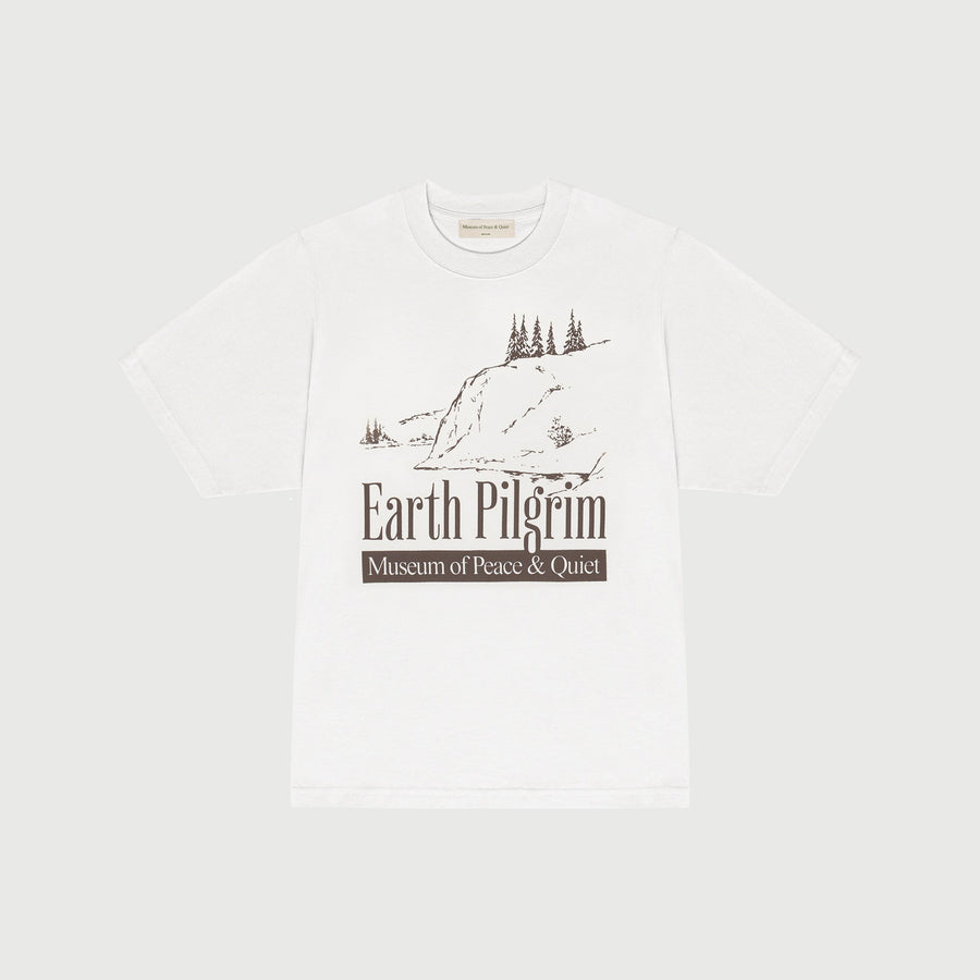 MUSEUM OF PEACE AND QUIET -  EARTH PILGRIM TEE - WHITE