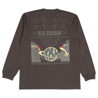REAL BAD MAN - STOP WORRYING L/S - BLACK