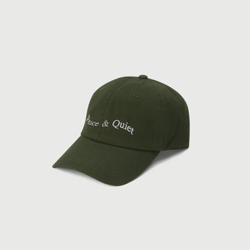 MUSEUM OF PEACE AND QUIET -  WORDMARK DAD HAT - OLIVE