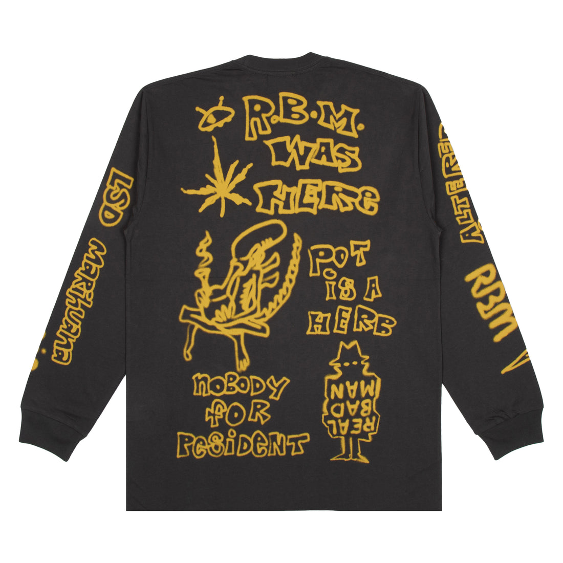 REAL BAD MAN - YOUTH PARTY L/S  - BLACK