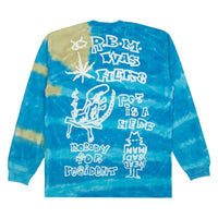 REAL BAD MAN - YOUTH PARTY L/S  - BLUE TIE DYE