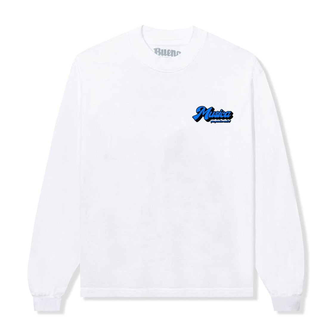 BUENO - MUSIC YOU CAN FEEL L/S TEE - WHITE