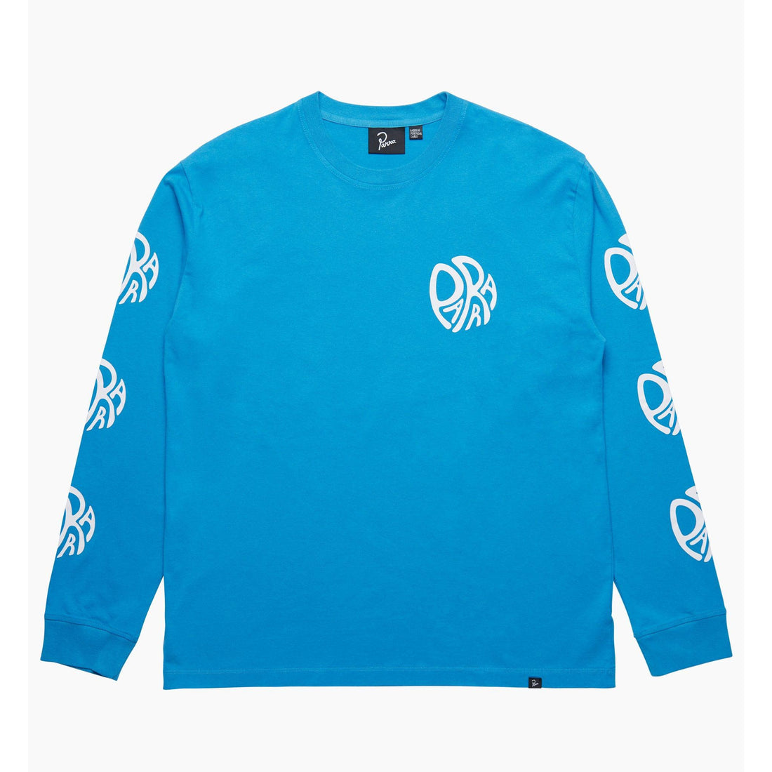 BY PARRA - CIRCLE TWEAK LOGO L / S - GREEK BLUE