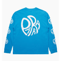 BY PARRA - CIRCLE TWEAK LOGO L / S - GREEK BLUE