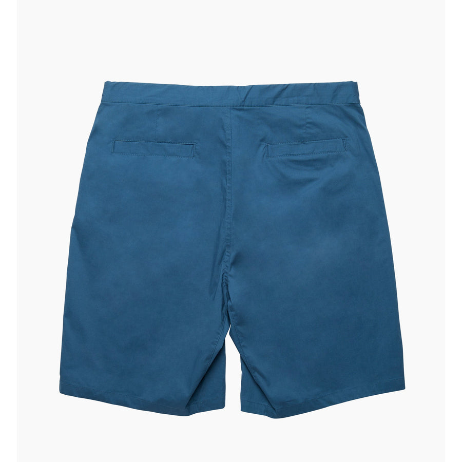 BY PARRA - ZEBRA STRIPED P SHORTS - TEAL