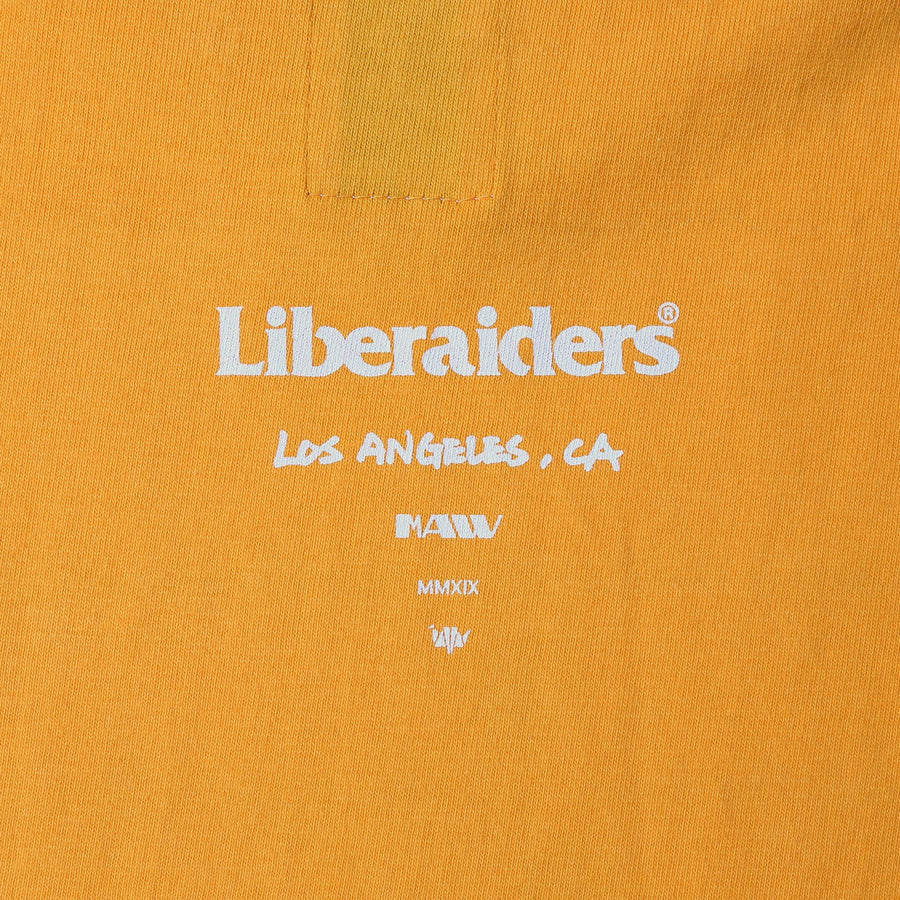 LIBERAIDERS - HOLLYWOOD TEE - GOLD YELLOW