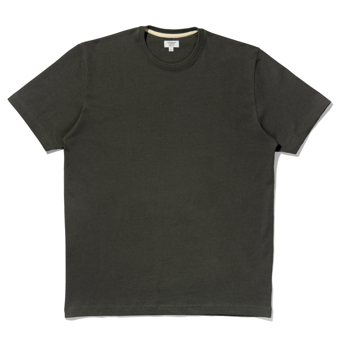 TOMORROWS LAUNDRY - CLASSIC ESSENTIAL TEE - BLACK OLIVE