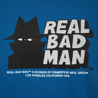 REAL BAD MAN - CLASSIC WATCH TEE - VALLARTA BLUE