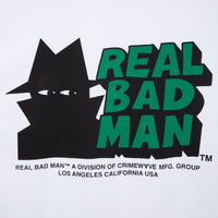 REAL BAD MAN - CLASSIC WATCH TEE - WHITE