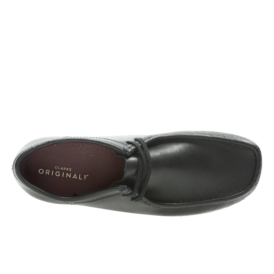CLARKS - WALLABEE - BLACK LEATHER